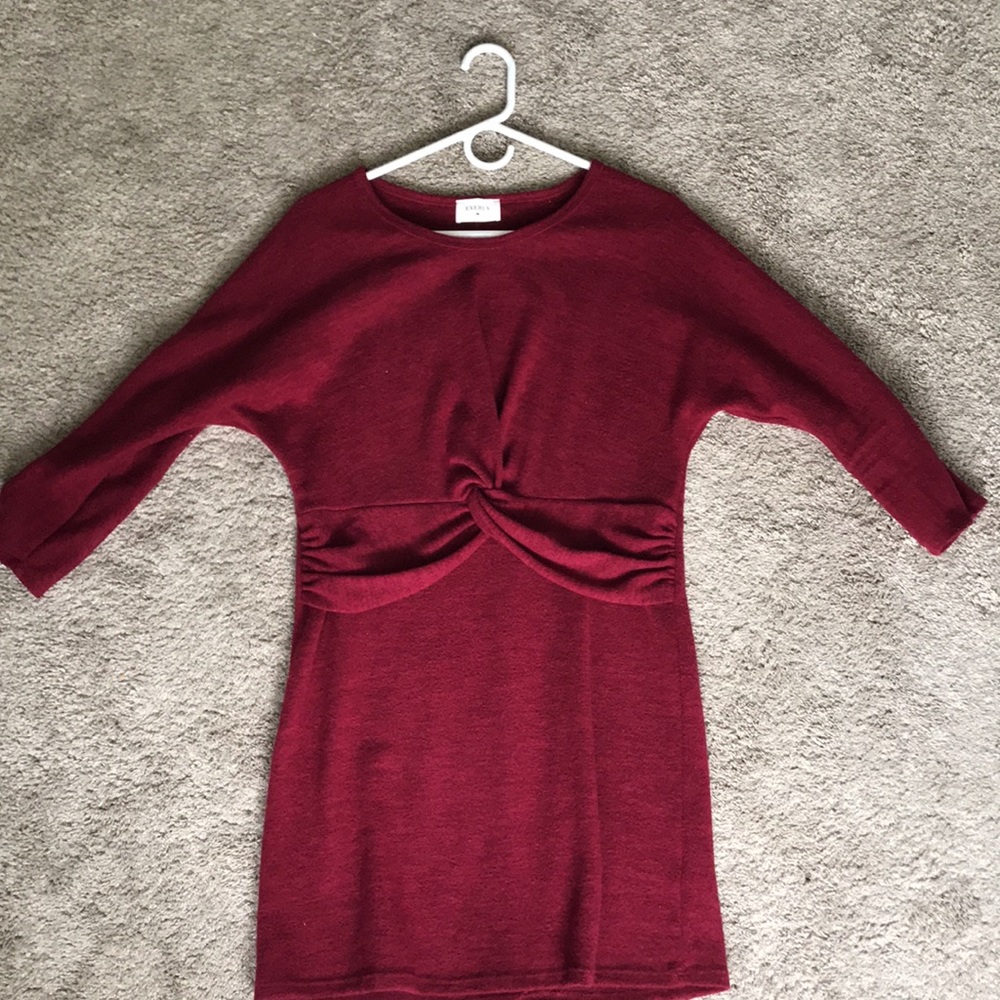Red Everly Sweater Dress
